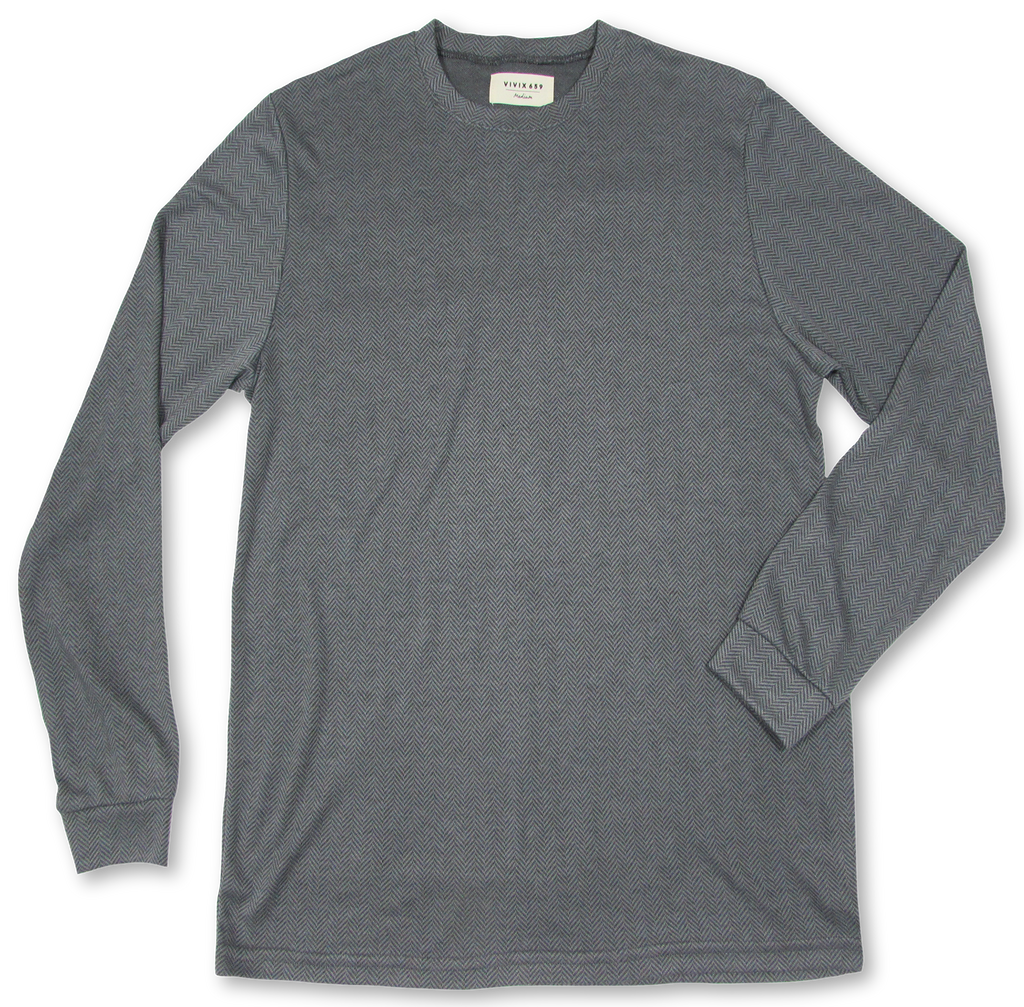 Handsome and soft American Made long sleeve knit shirt