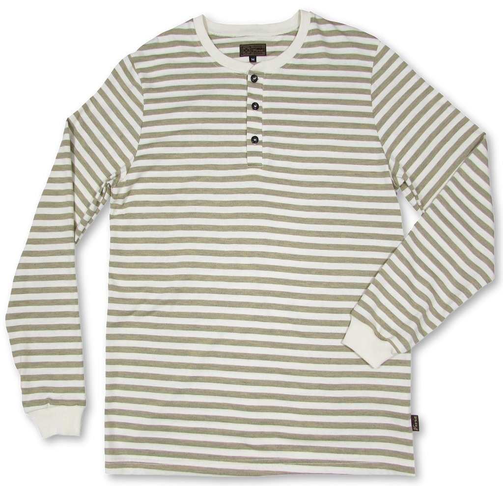 American Made men's henley from upcylced fabric. 