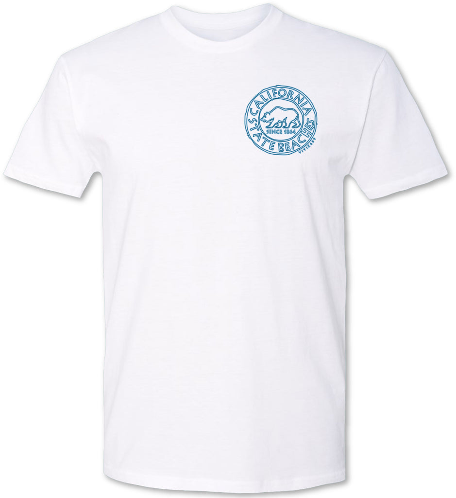 California Bear seal on a premium unisex tee shirt 