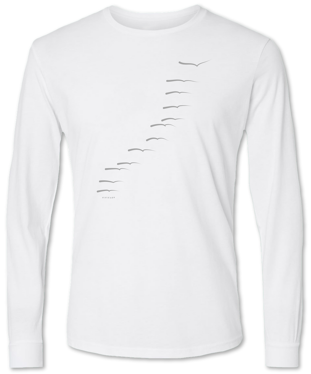 Vivix 659 Brand: Mens Graphic Pine Tree long sleeve tee shirt