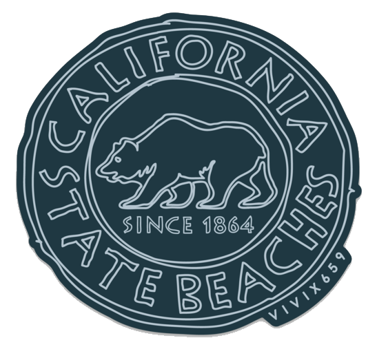 Dye cut California Bear sticker 