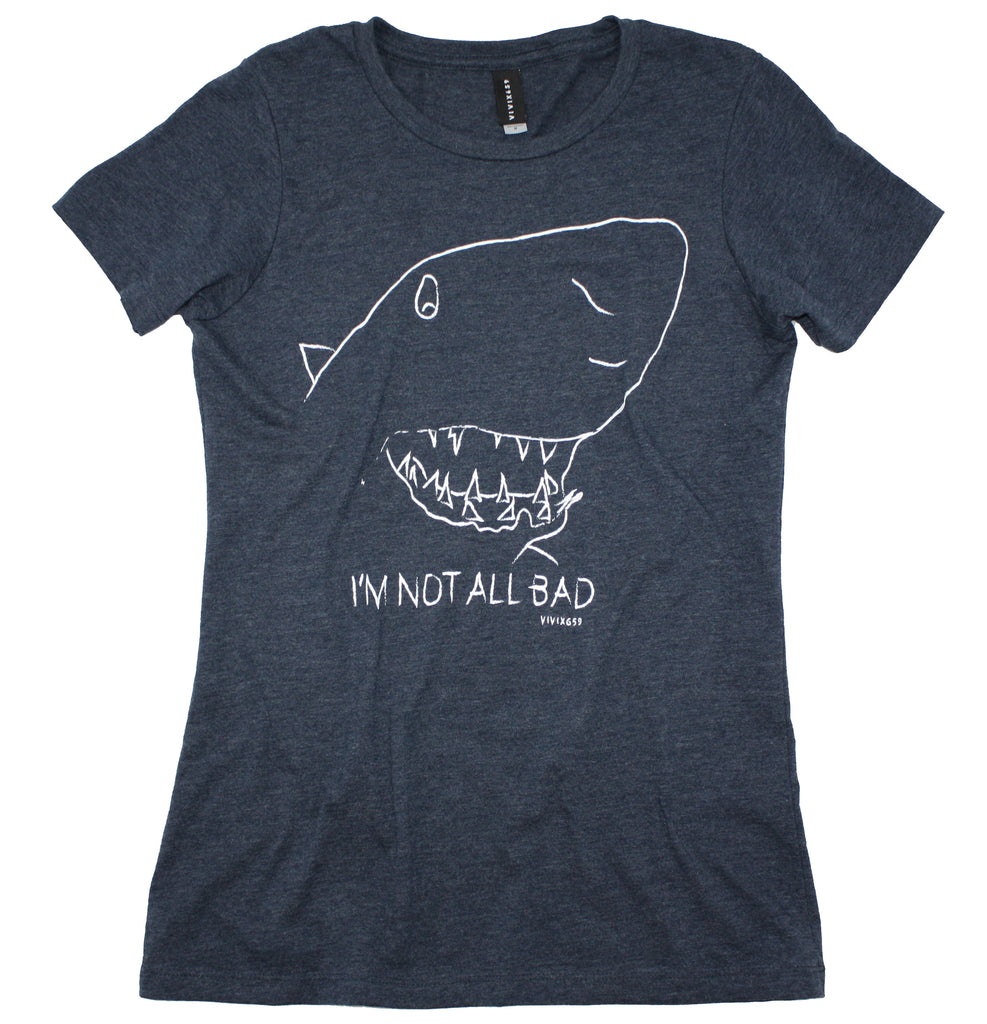 Womens art inspired shark t shirt 