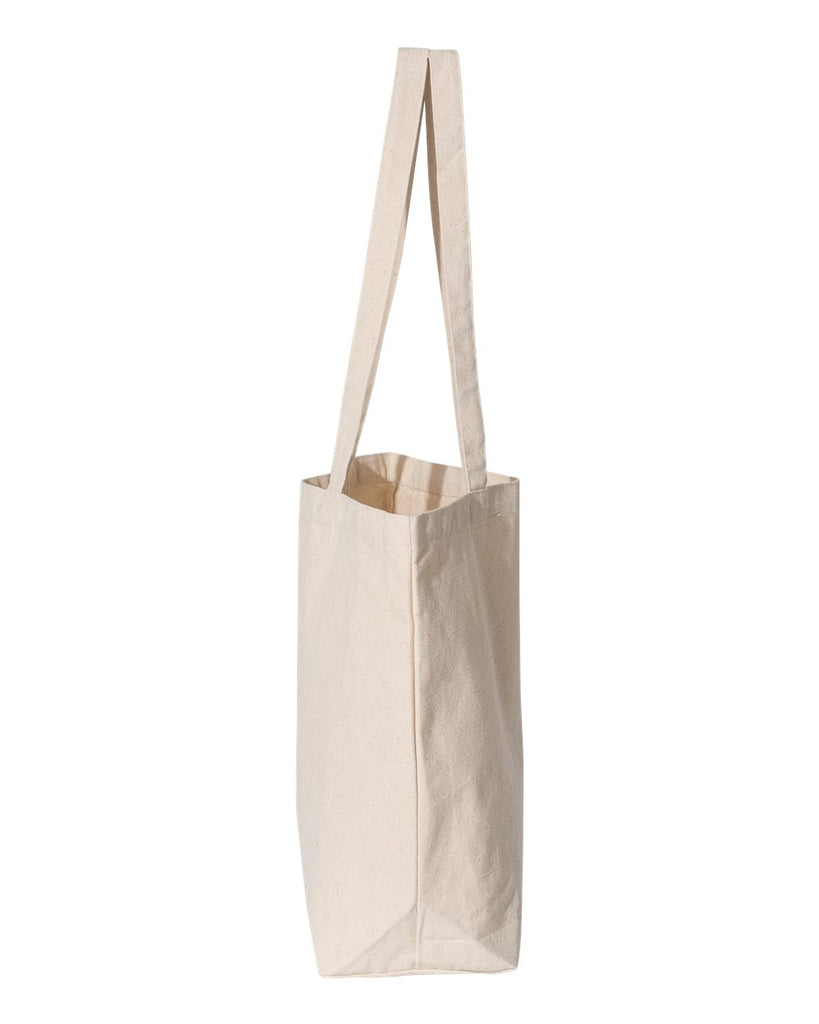 Premium canvas tote bag with a hand drawn bird on the front