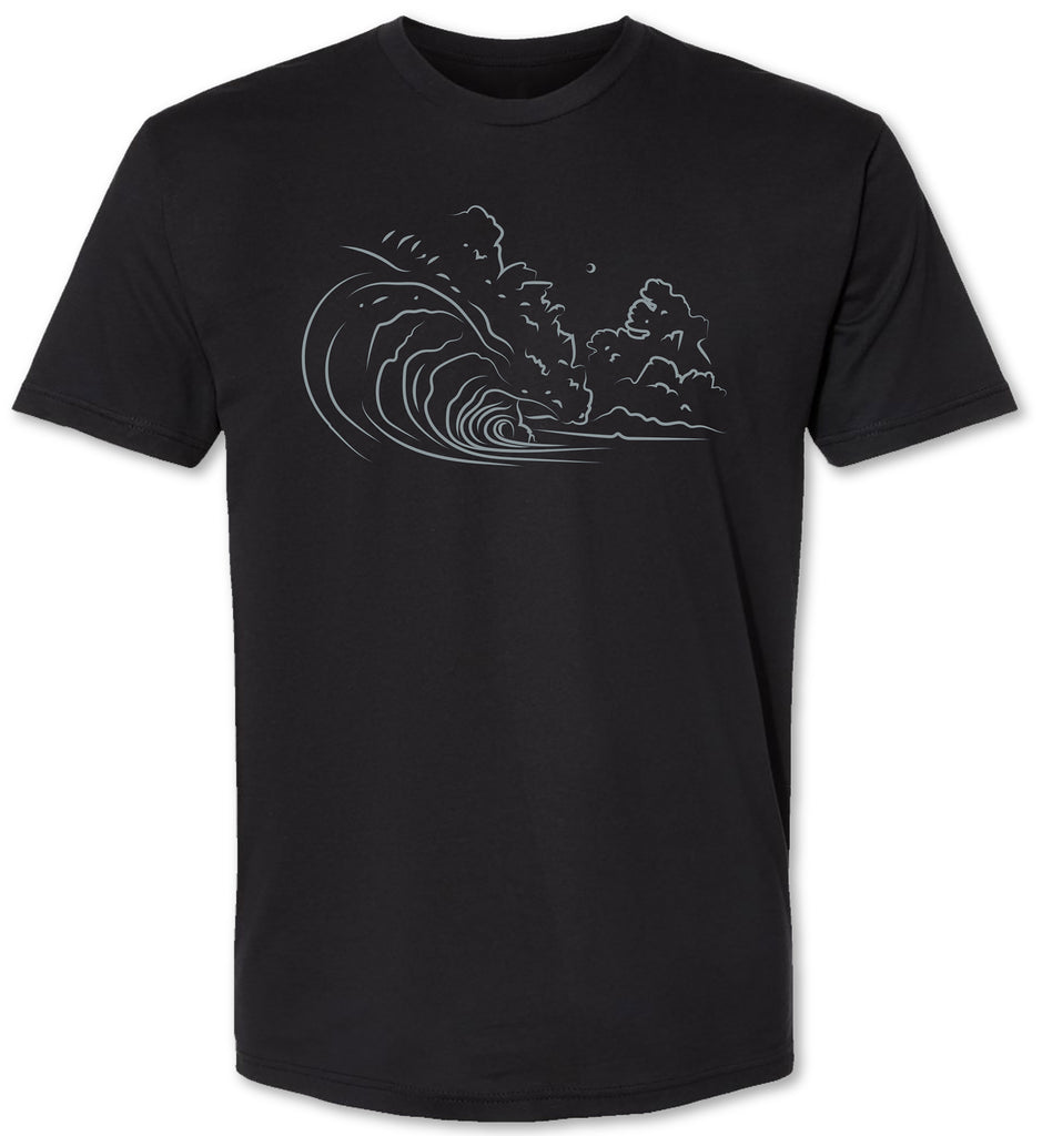 Ocean waves tee shirt for men