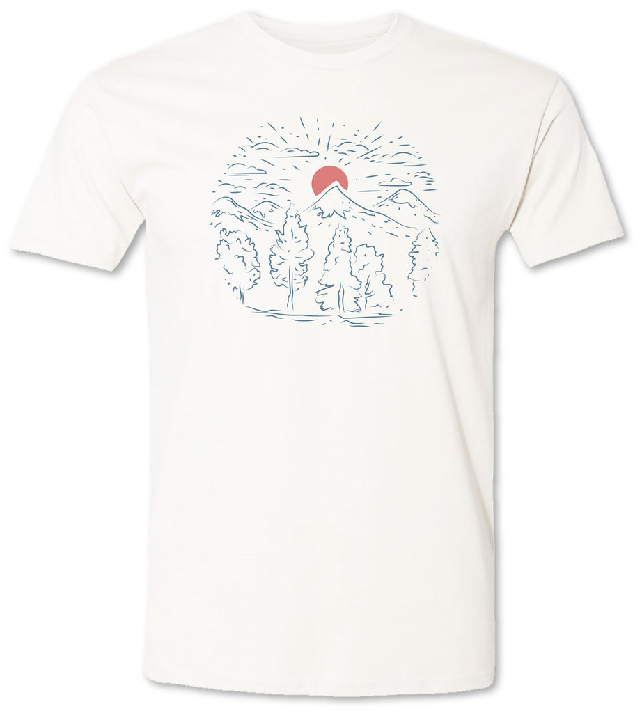 Premium unisex tee shirt of the outdoors.