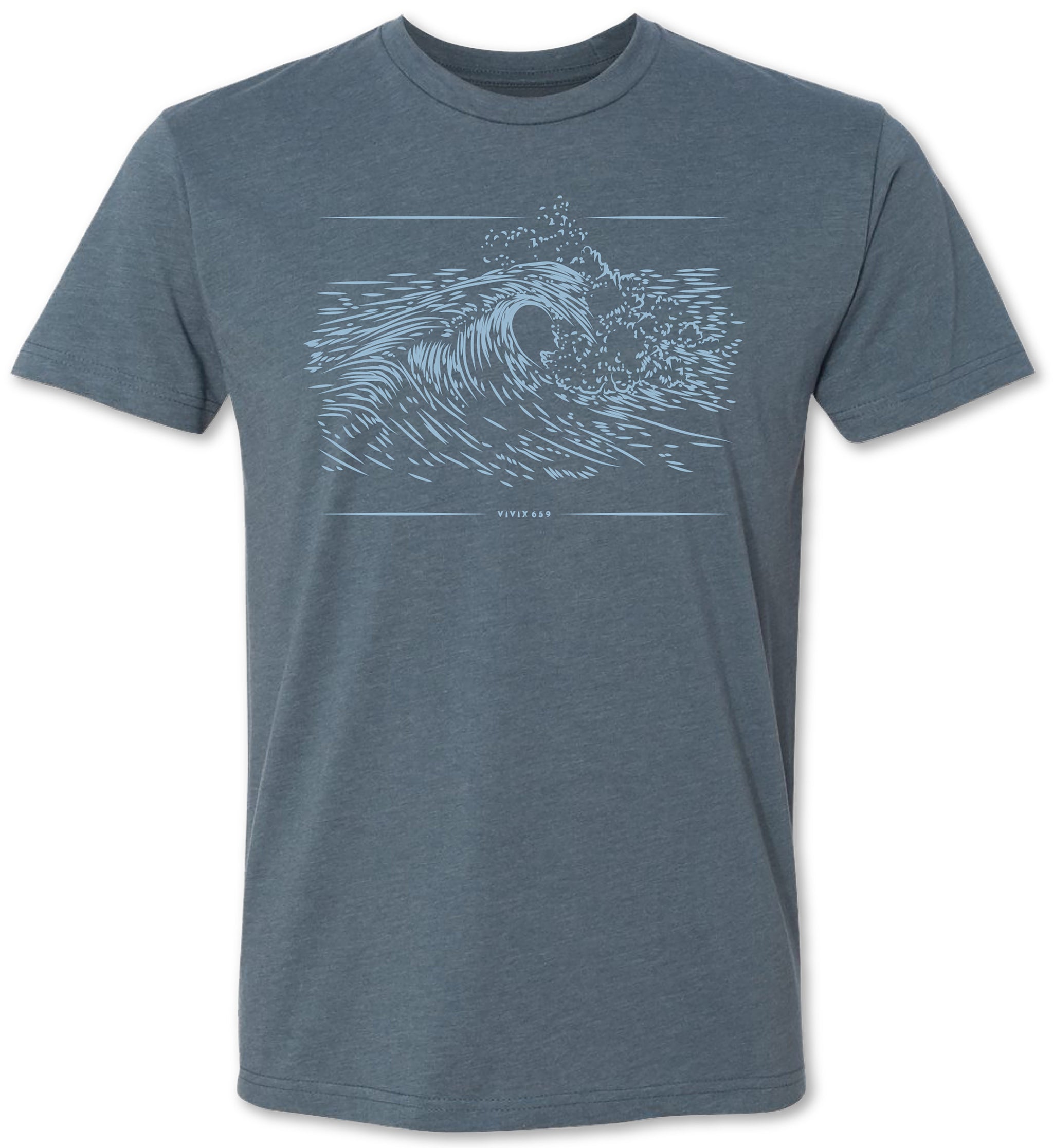 vivision NOW SHOOTING Tシャツ　XL Vivix 659 - Mens Crashing Waves tee shirt