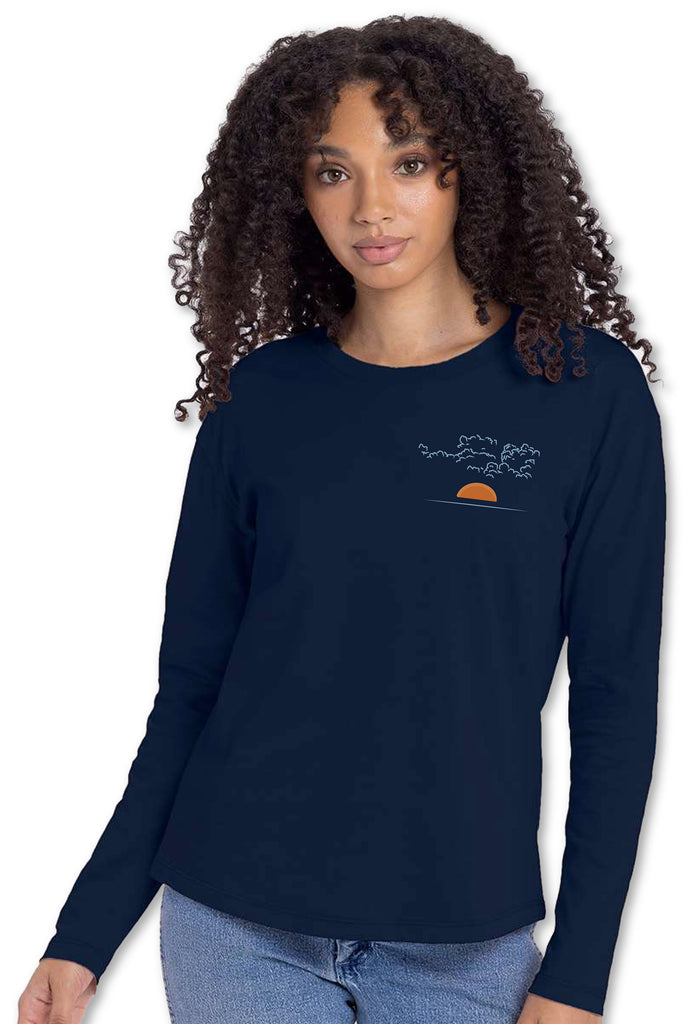 FISHERS WOMENS RELAXED FIT LS TEE