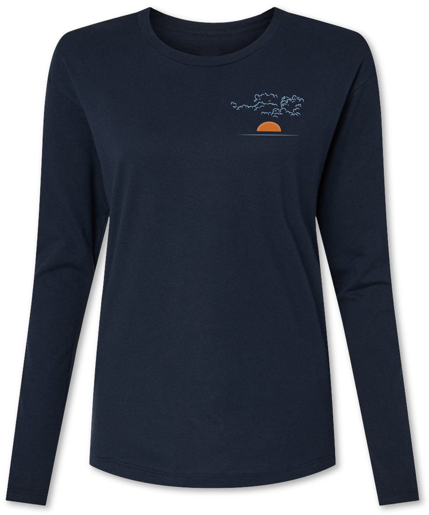 FISHERS WOMENS RELAXED FIT LS TEE