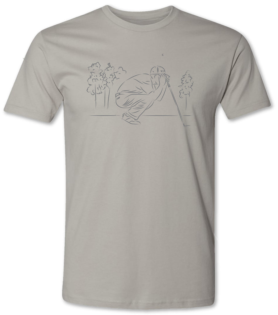 Hand drawn golfing tee shirt 