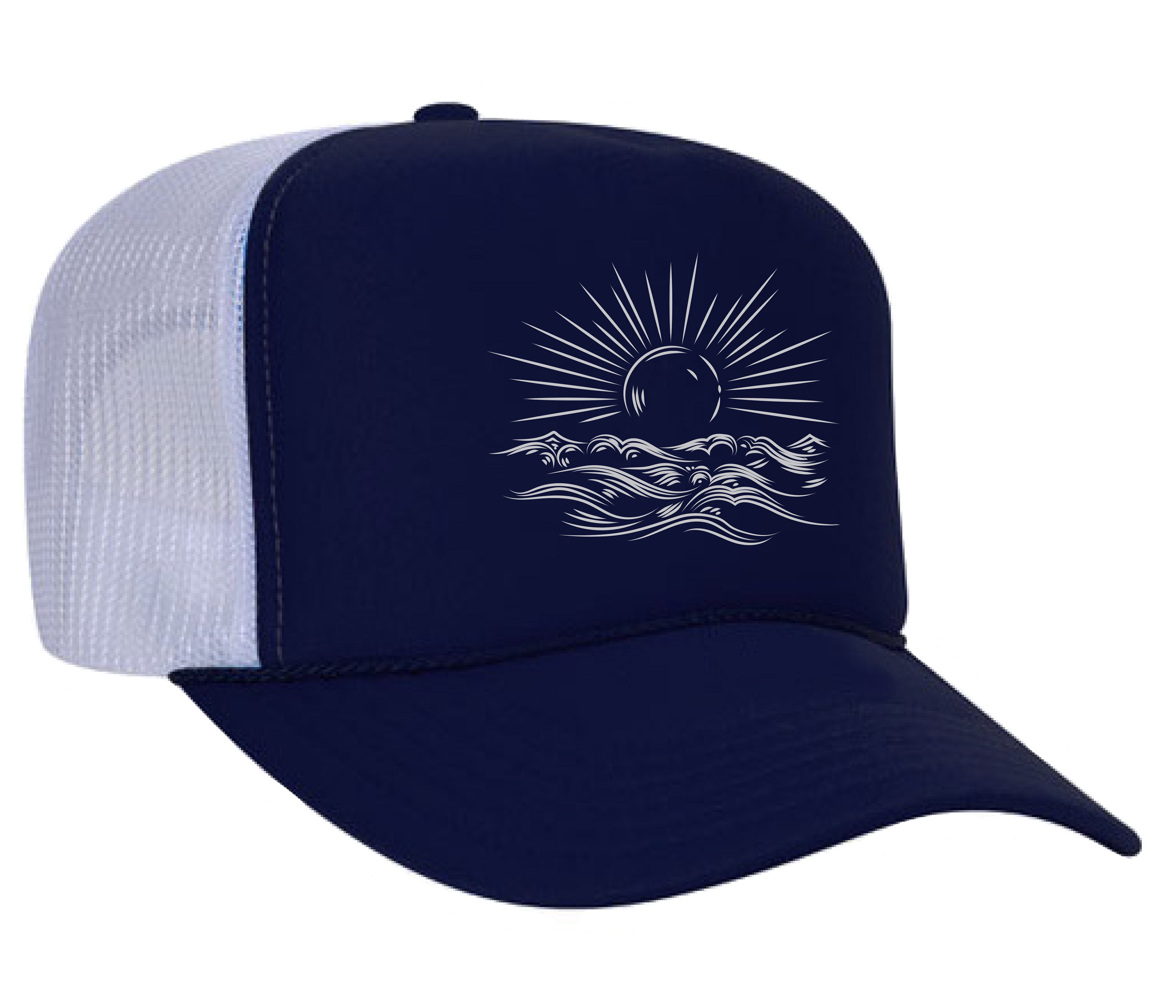 Outdoor inspired graphic art driven hats for men and women