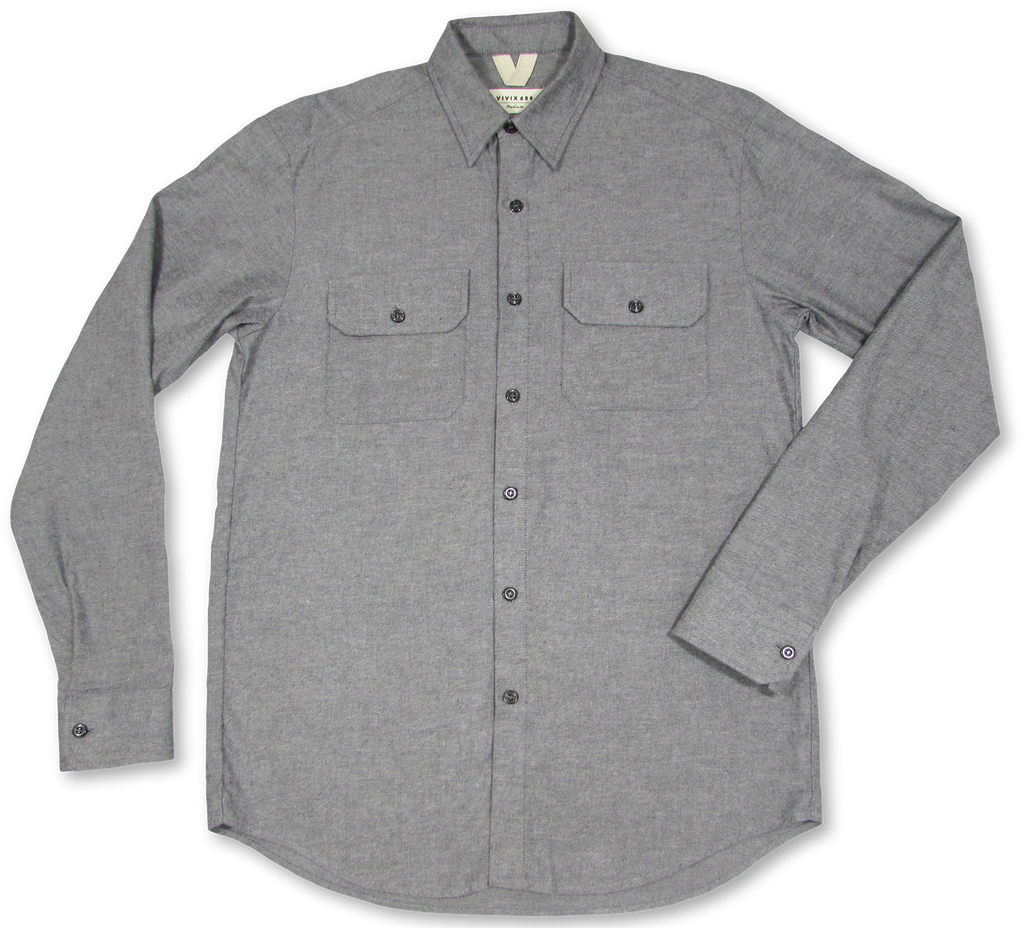 American Made brushed twill flannel over jacket for men