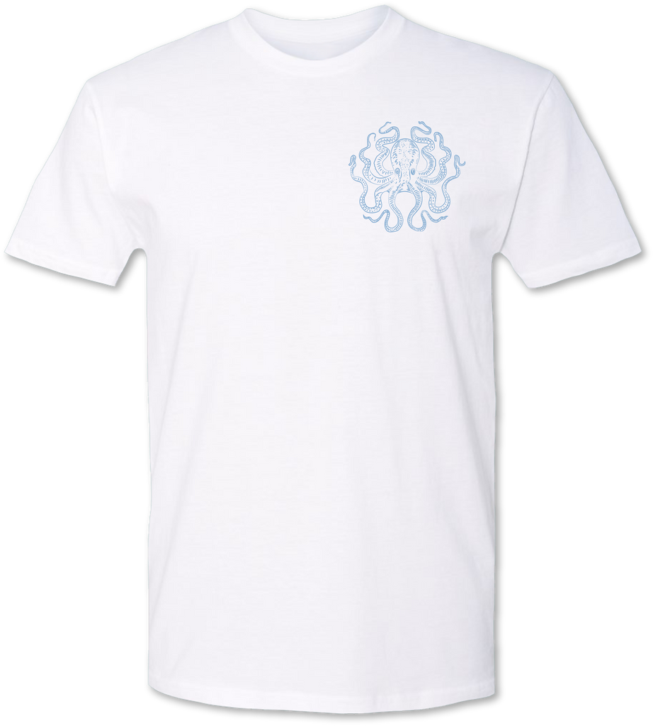 Vivix 659 premium tee shirt with a small octopus on it 