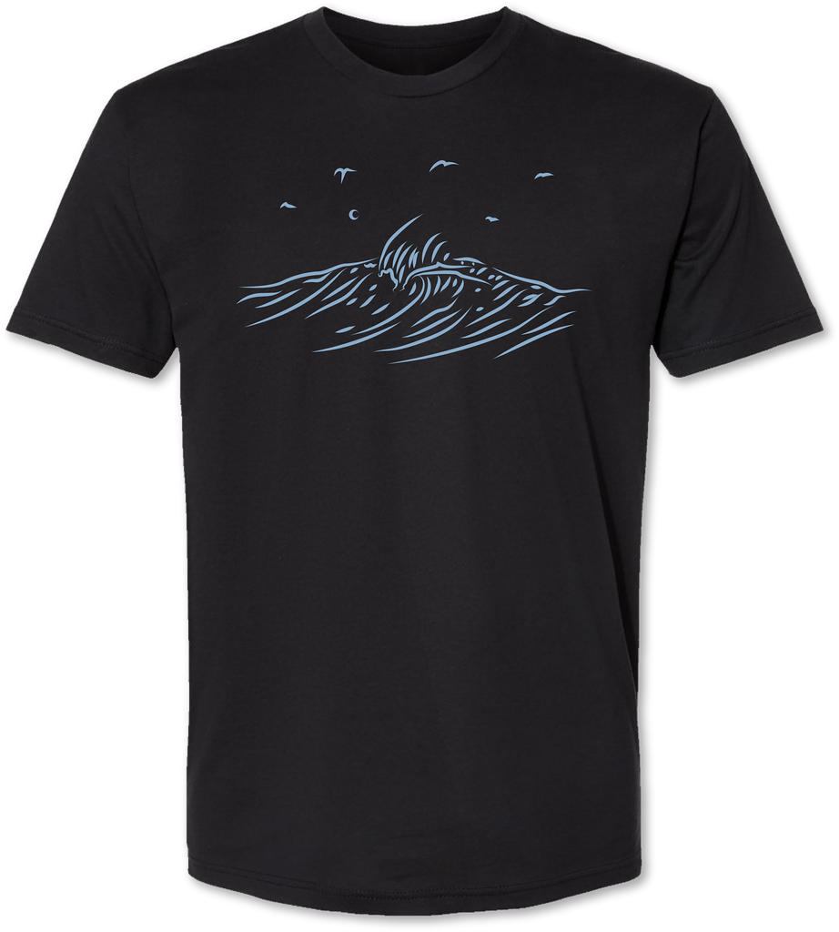 Men’s ocean wave tee shirt