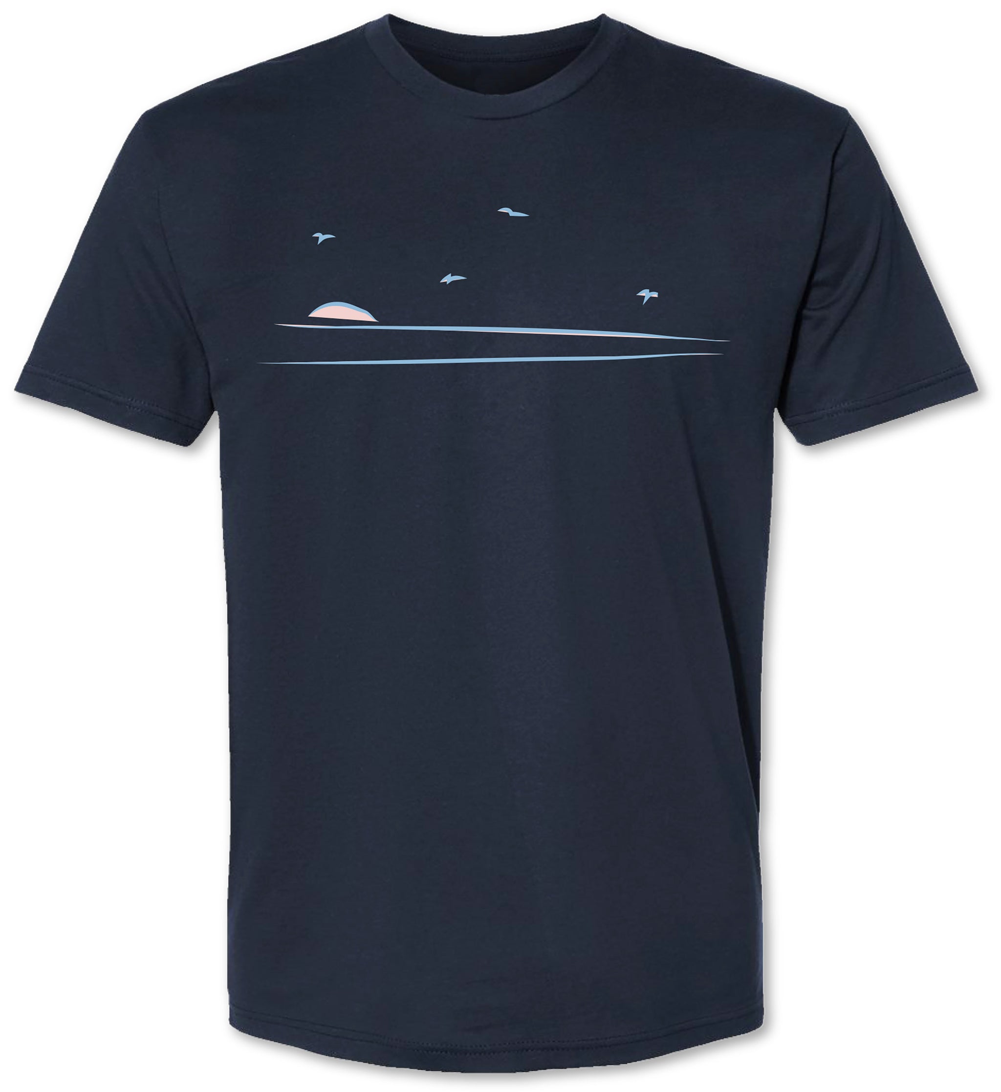 Vivix 659 Brand: Mens Graphic crashing waves tee shirt