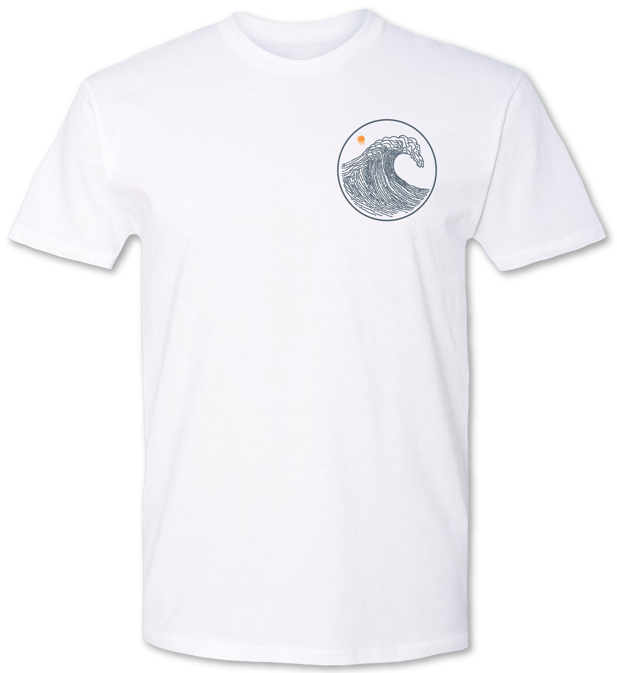 Vivix 659 Brand: Mens Graphic Wave on the chest tee shirt