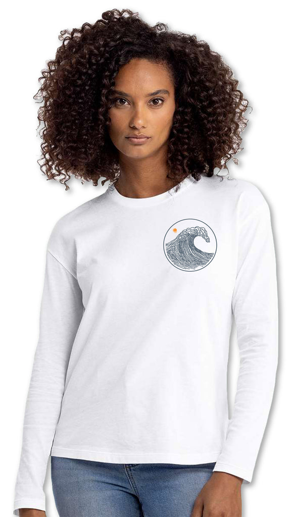 THE STEAM WOMENS RELAXED FIT LS TEE