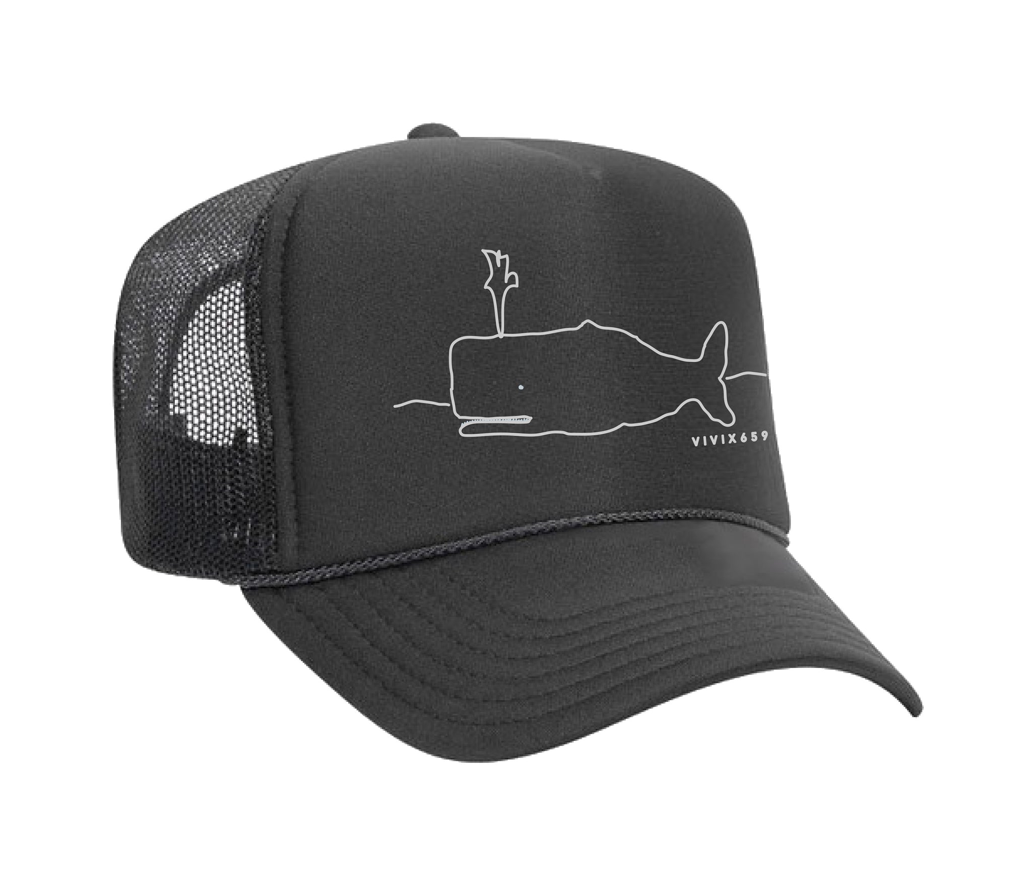 Vivix 659 Brand: Unisex Graphic Whale Mesh Hat