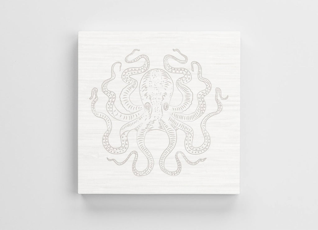 Hand drawn octopus, "Octuvius", design on quality 100% cotton canvas 