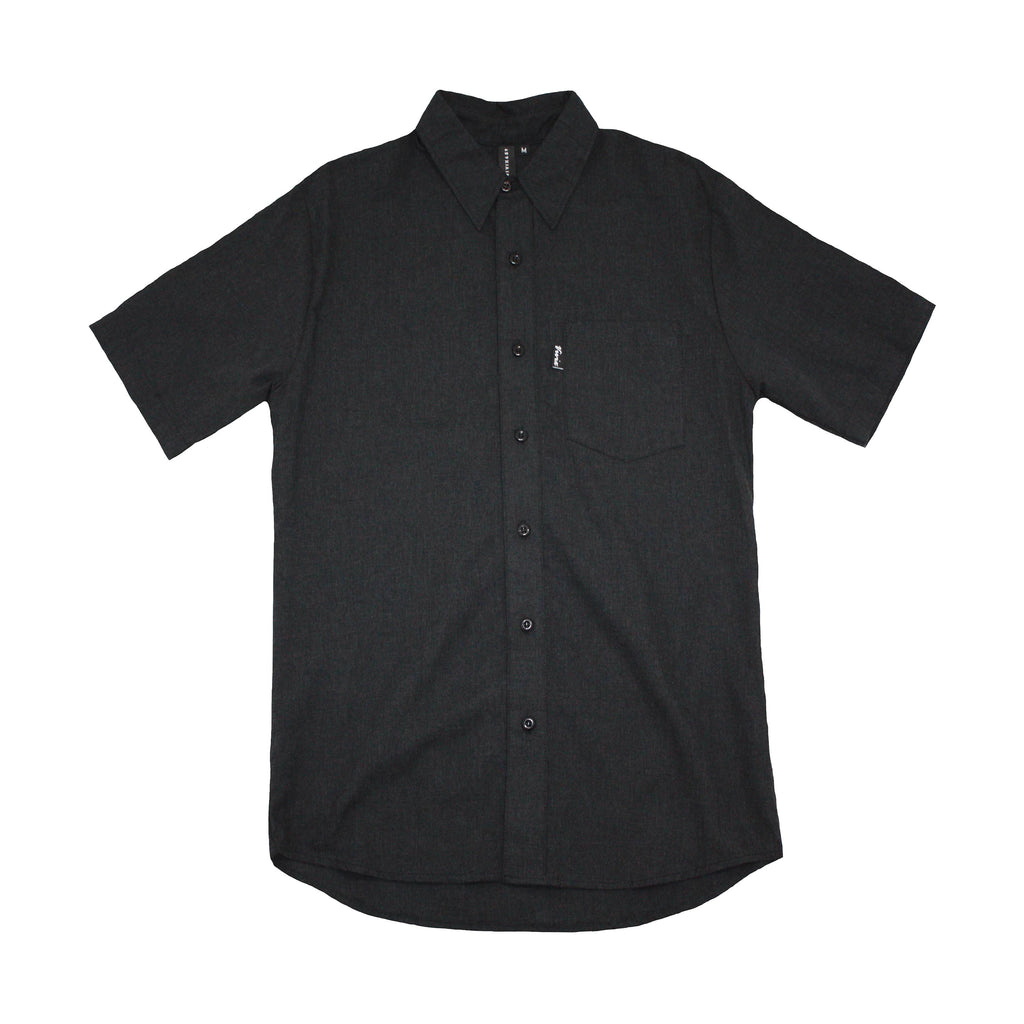 American Made Mens Short Sleeve Button Up