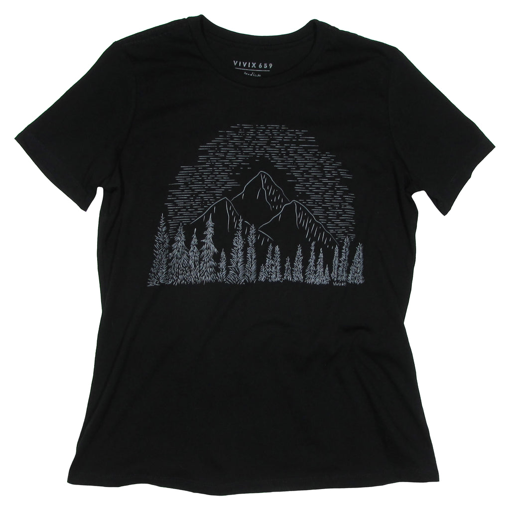 Girls hand drawn wilderness inspired tee shirt