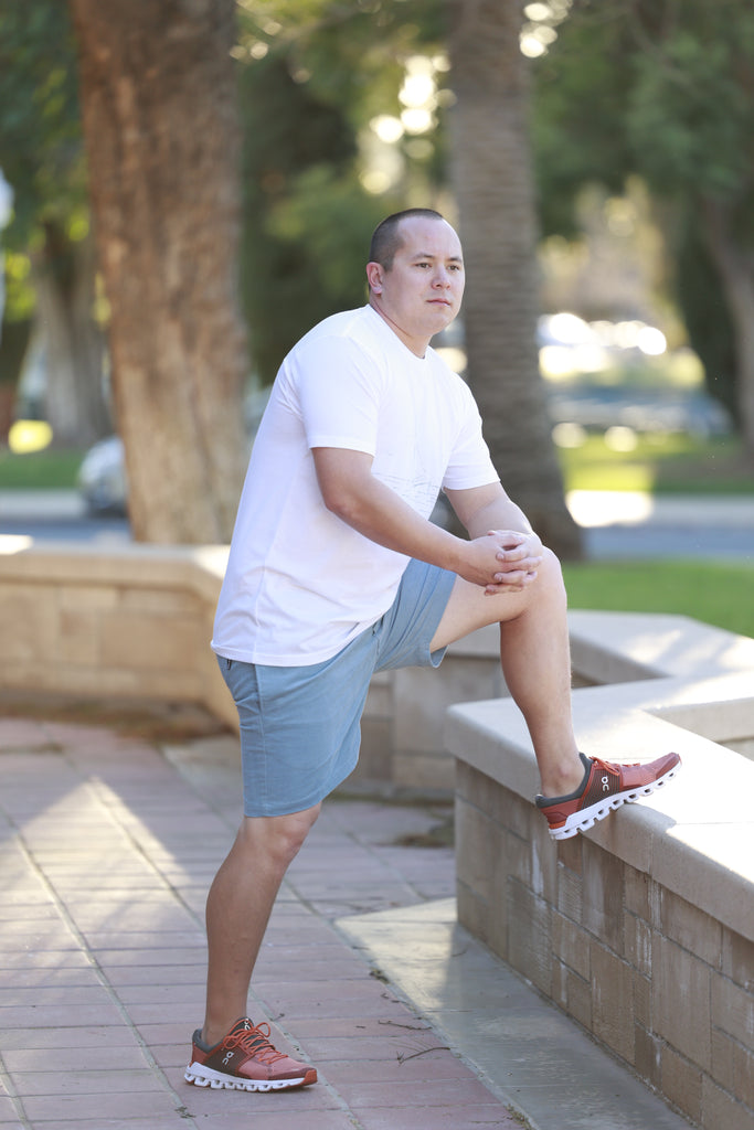 Mens corduroy short and tee shirt 