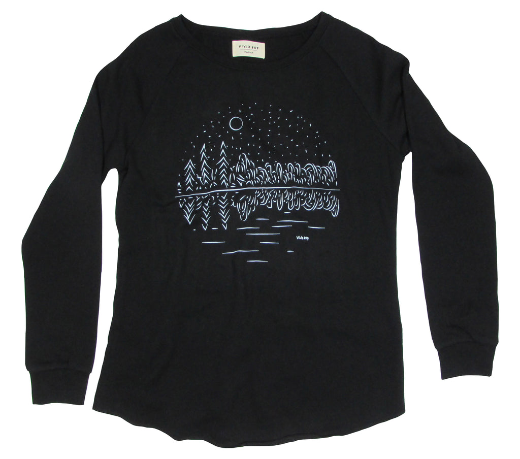 Women’s reflection on water crew neck sweater