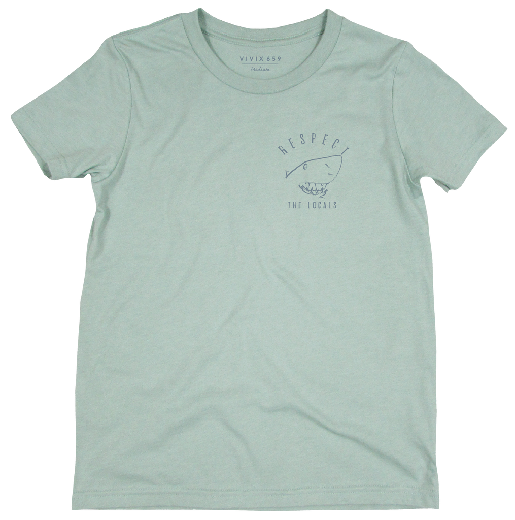 Boys hand drawn shark inspired tee shirt