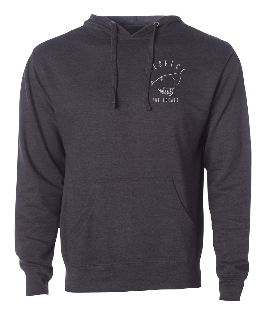 Hand drawn shark hooded sweatshirt - the same design as the hat work on Terminal List