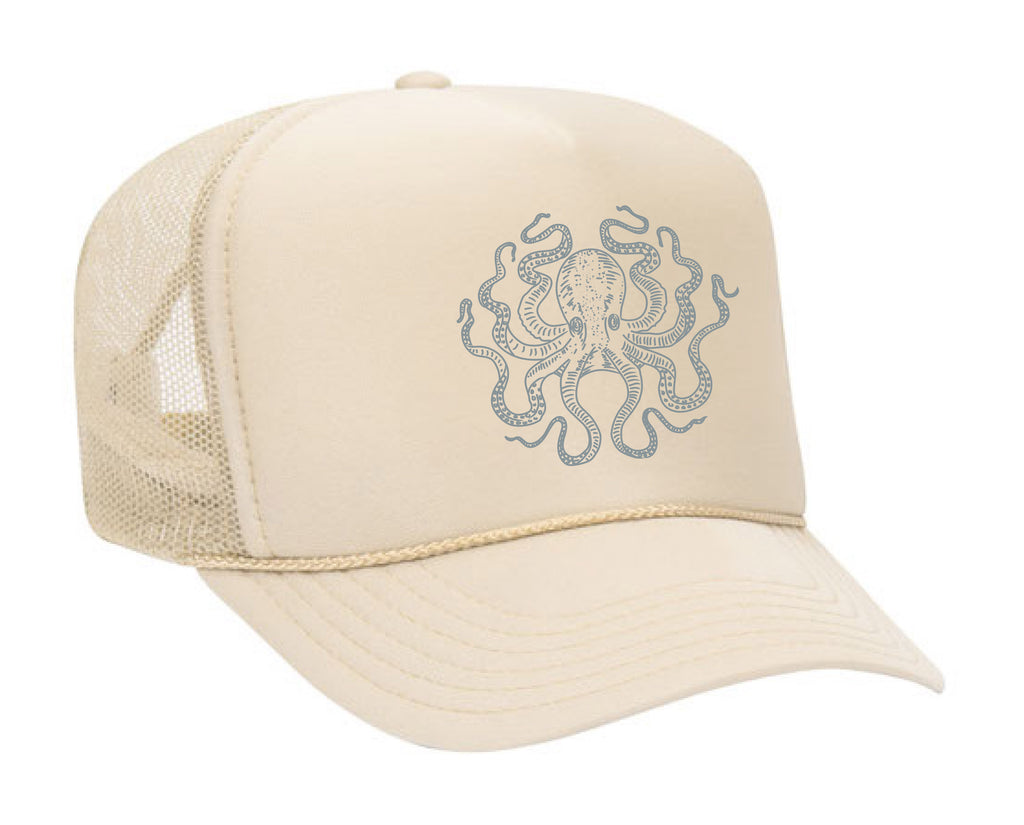 Hand drawn octopus inspired hat
