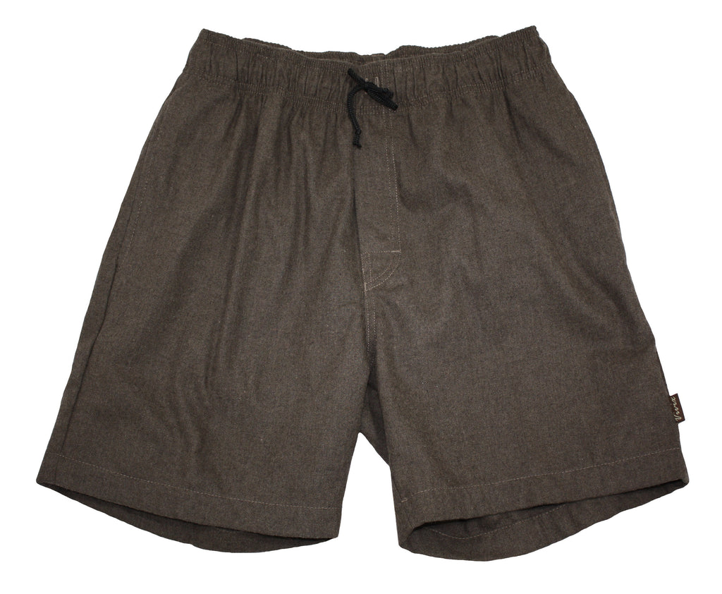 American quality and craftsmanship in elastic waisted flannel shorts